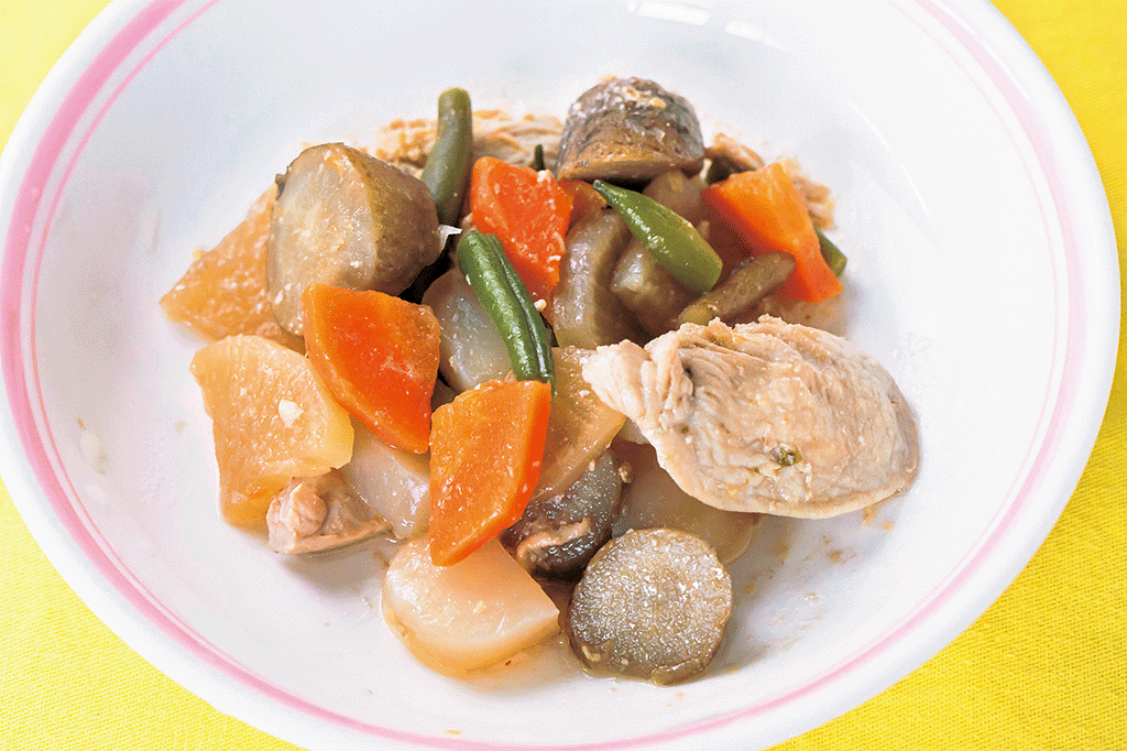 【主菜】鶏と野菜の味噌煮